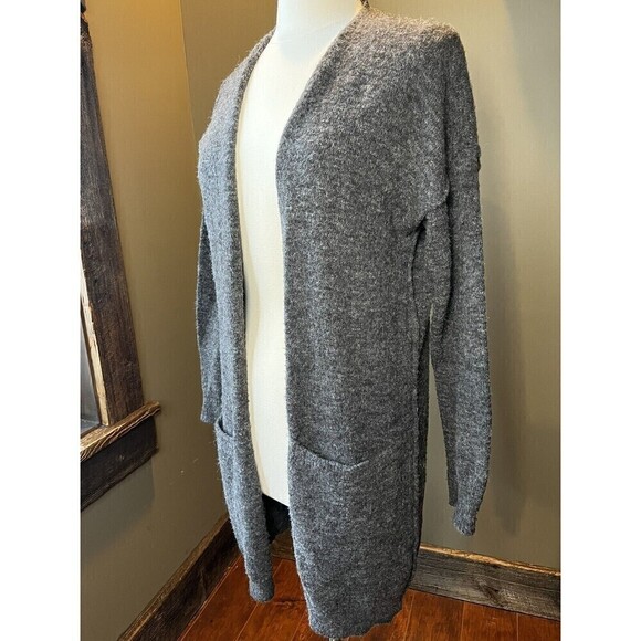Anthropologie Grey Open Front Cadigan With Pocket Sz M - Picture 1 of 7